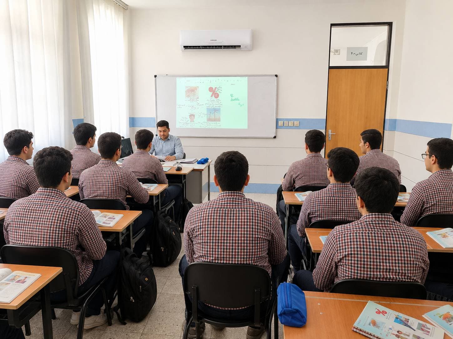 برگزاری کلاس هوشمند استاد ابوعلی دبیر زبان خارجه